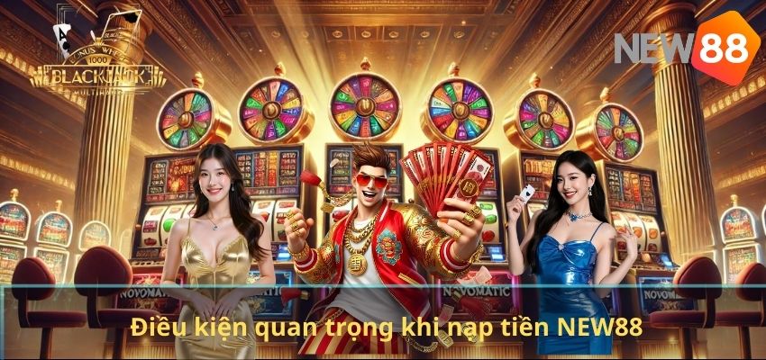 Điều kiện quan trọng khi nạp tiền NEW88
